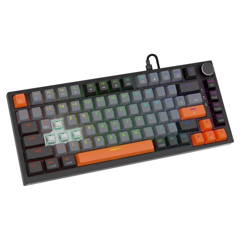 SAVIO KLAWIATURA MAGNETYCZNA ASTRAL BLACK OUTEMU WHITE JADE RGB 3 KOLORY KEYCAPÓW
