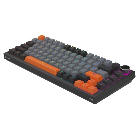 SAVIO KLAWIATURA MAGNETYCZNA ASTRAL BLACK OUTEMU WHITE JADE RGB 3 KOLORY KEYCAPÓW