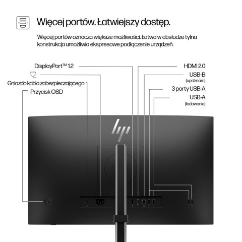 MONITOR HP LED 23,8" S5 Pro 524pf (9D9L6UT)