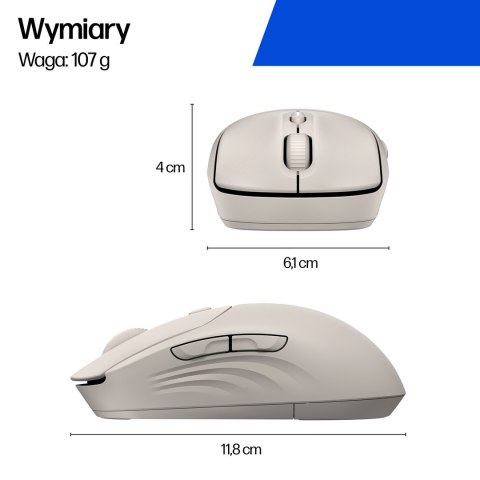Mysz HP 400 Quiet Black Wireless Mouse bezprzewodowa czarna AZ7B2AA