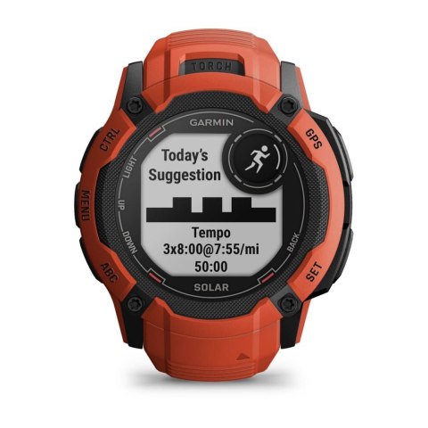 Zegarek Garmin Instinct 2X Solar, 50mm MIP Red