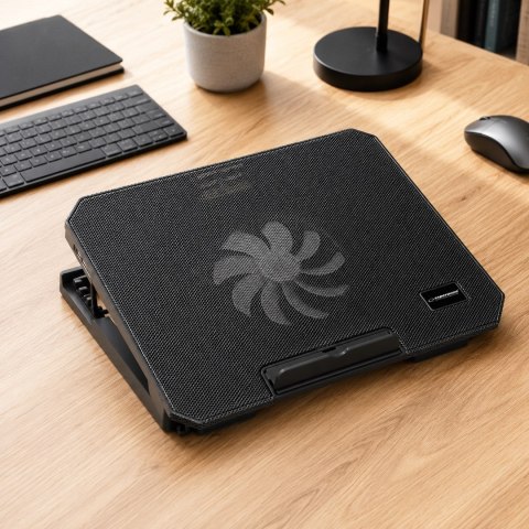 Podstawka chłodząca pod notebook Esperanza EA141 (17.x cala; 1 wentylator; HUB)