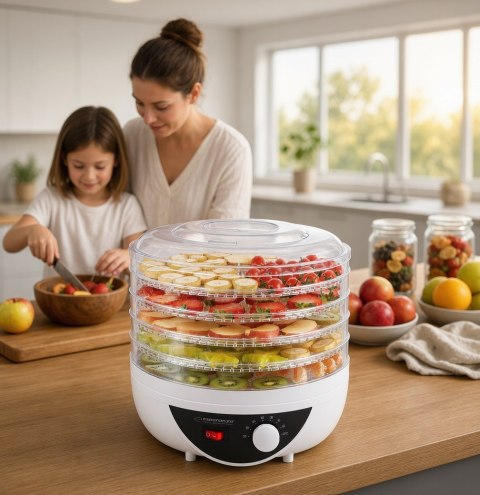 Suszarka do grzybów, warzyw i owoców Esperanza Chanterelle EKD002 (250W; kolor biały)