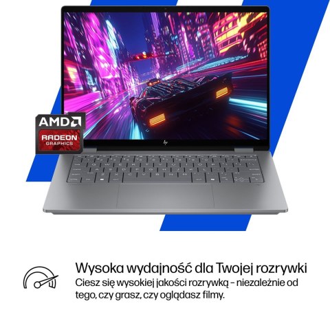 HP OmniBook X Flip 2in1 14-fk0020nw Ryzen AI 5 340 14"2K OLED 300nits LBL Glosy 16GB LPDDR5x SSD512 Radeon 840M Cam5MP+IR 59Wh W
