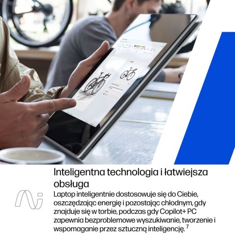 HP OmniBook X Flip 2in1 14-fk0020nw Ryzen AI 5 340 14"2K OLED 300nits LBL Glosy 16GB LPDDR5x SSD512 Radeon 840M Cam5MP+IR 59Wh W