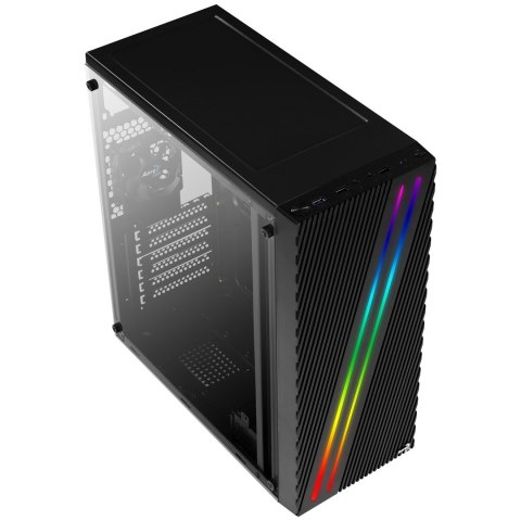Obudowa Aerocool PGS STREAK A AEROPGSSTREAK-A-BKRG (ATX, Micro ATX, Mini ITX; kolor czarny) (WYPRZEDAŻ)