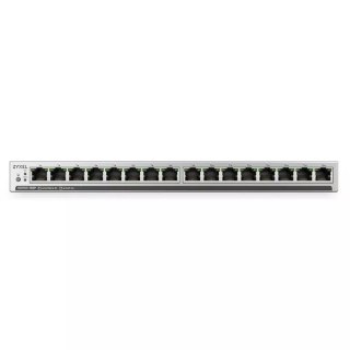 Switch Zyxel GS1100-16EP-EU0101F 16p PoE 135W (PoE+:16;) Unmanaged, Fanless, Slim