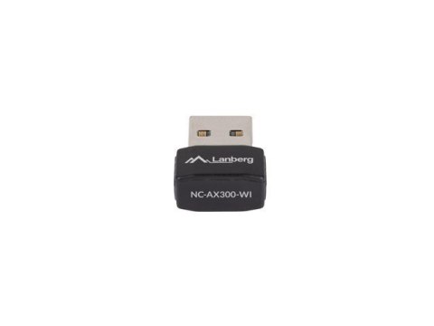 LANBERG KARTA SIECIOWA BEZPRZEWODOWA WIFI USB AX300 1X WEWNETRZNA ANTENA