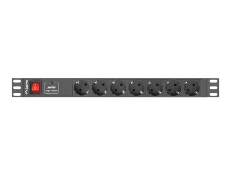 Listwa zasilająca Lanberg PDU-07F-0200-BK (2m; kolor czarny)