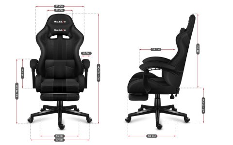 Fotel gamingowy Huzaro Force 4.7 Carbon Mesh (OUTLET)