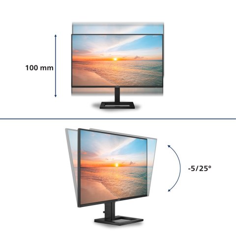 MONITOR PHILIPS LED QHD 27" E-LINE 27E1N1600AE/00 100Hz