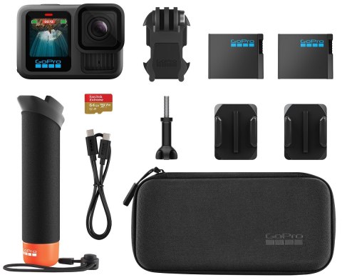 GoPro HERO13 Black Accessories Bundle - kamera sportowa 5.3K z akcesoriami (OUTLET)