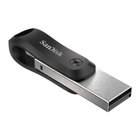 Pendrive SanDisk iXpand GO SDIX60N-128G-GN6NE (128GB; Lightning, USB 3.0; kolor srebrny) (OUTLET)