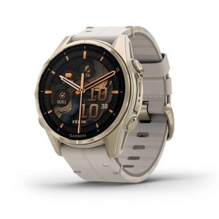 Zegarek sportowy Garmin Fenix 8 AMOLED Sapphire 43mm Soft Gold/Limestone