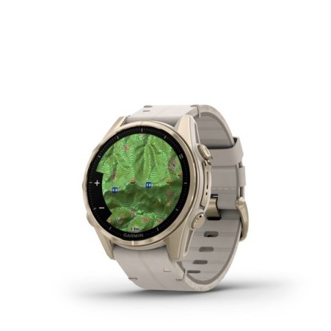 Zegarek sportowy Garmin Fenix 8 AMOLED Sapphire 43mm Soft Gold/Limestone
