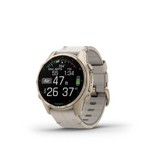 Zegarek sportowy Garmin Fenix 8 AMOLED Sapphire 43mm Soft Gold/Limestone