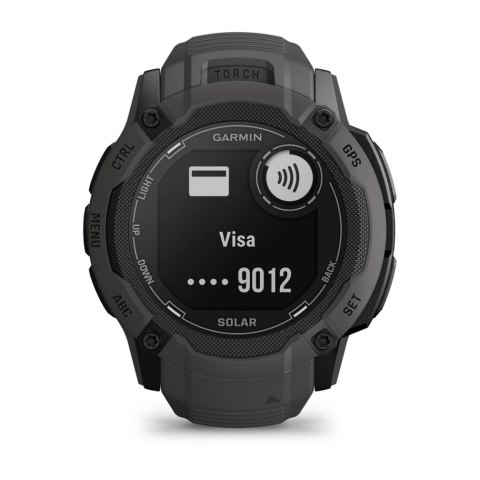 Zegarek sportowy Garmin Instinct 2X Solar MIP 50mm Graphite