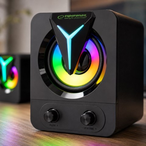 ESPERANZA GŁOŚNIKI 2.1 USB LED RAINBOW SOPRANO EGS107