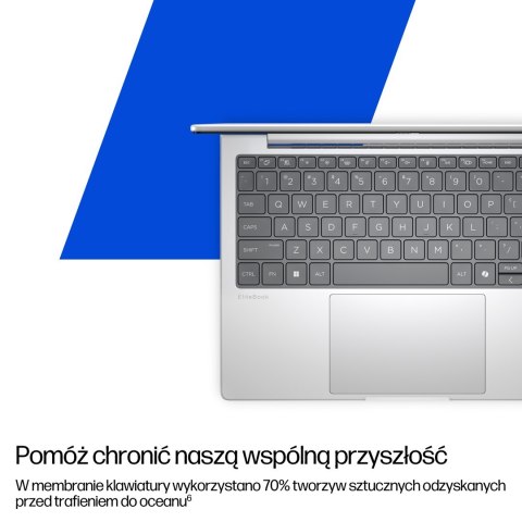 HP EliteBook 8 G1i Ultra 7 255U 14.0"WUXGA IPS 400nits Eye Ease AG 24GB DDR5 5600 SSD512 Arc Cam 5Mpx 62Wh W11Pro Srebrny lodowi
