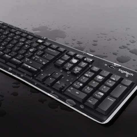 Klawiatura membranowa Logitech MK270 920-004508 (USB (Radio 2.4 GHz); kolor czarny) (OUTLET)