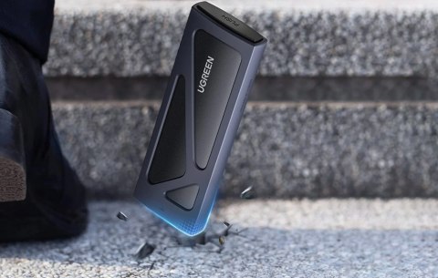 Obudowa Ugreen CM578 15512 na dysk M.2 NVMe 10Gbps - czarna + kabel USB-C / USB-A + kabel USB-C / USB-C