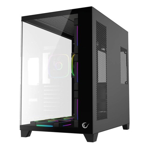 RAMPAGE OBUDOWA PC ZE SZKŁEM HARTOWANYM SEALITE 7X WENTYLATOR ARGB PWM BLACK
