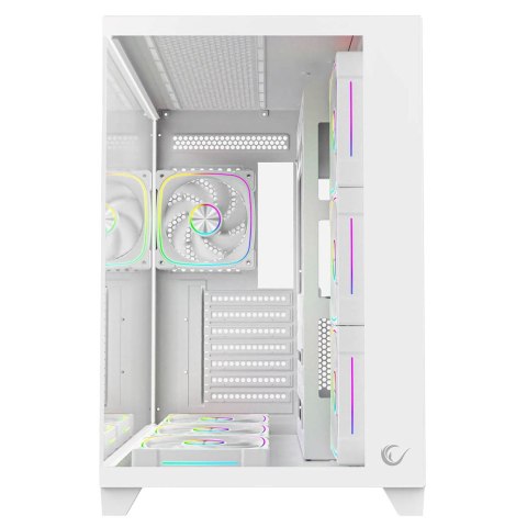 RAMPAGE OBUDOWA PC ZE SZKŁEM HARTOWANYM SEALITE 7X WENTYLATOR ARGB PWM WHITE