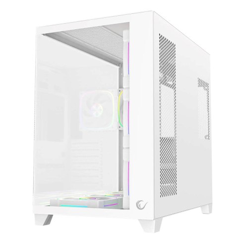 RAMPAGE OBUDOWA PC ZE SZKŁEM HARTOWANYM SEALITE 7X WENTYLATOR ARGB PWM WHITE