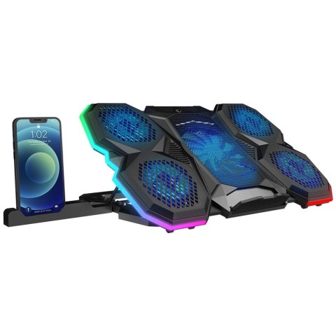 RAMPAGE PODSTAWKA CHŁODZĄCA POD LAPTOP AD-RC14 9-17" RGB