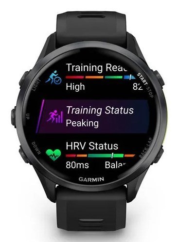 Zegarek sportowy Garmin Forerunner 970 Carbon Grey
