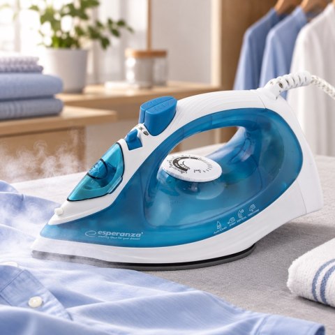 Żelazko parowe Esperanza Ceramic EHI002 (2200W; kolor niebieski)
