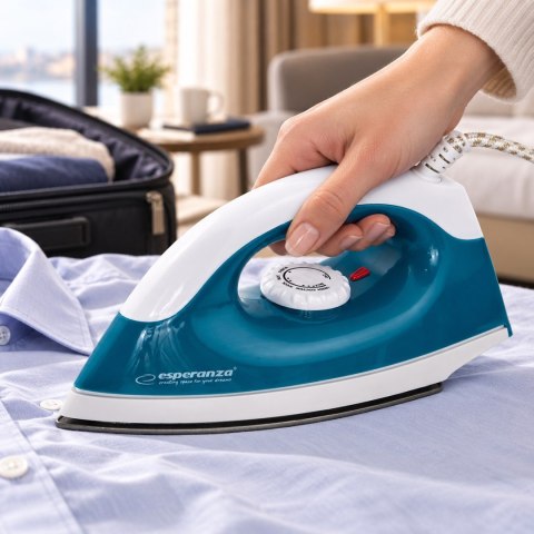 Żelazko turystyczne Esperanza Smoother EHI001 (1200W; kolor niebieski)