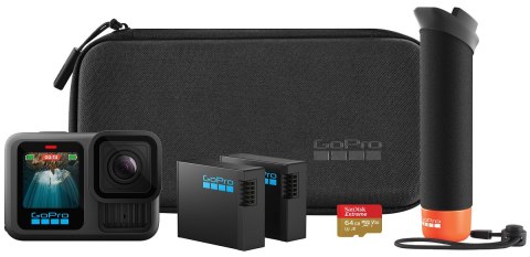 GoPro HERO13 Black Accessories Bundle - kamera sportowa 5.3K z akcesoriami (OUTLET)