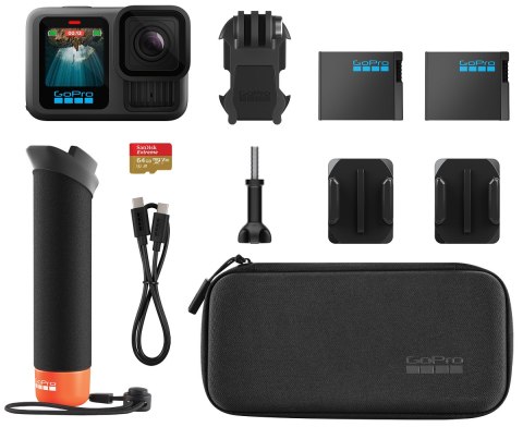 GoPro HERO13 Black Accessories Bundle - kamera sportowa 5.3K z akcesoriami (OUTLET)