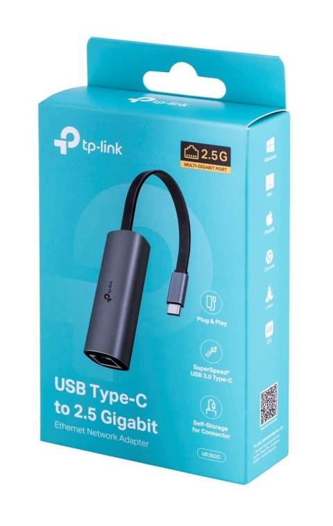 Karta sieciowa TP-LINK UE302C USB Type-C to 2.5 Gigabit Ethernet Network Adapter