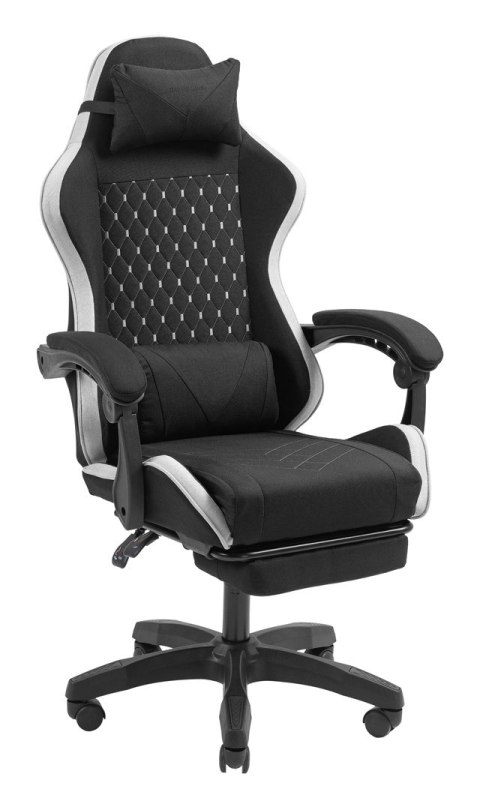 TACENS MARS MGC-X FABRIC Black/White - fotel gamingowy