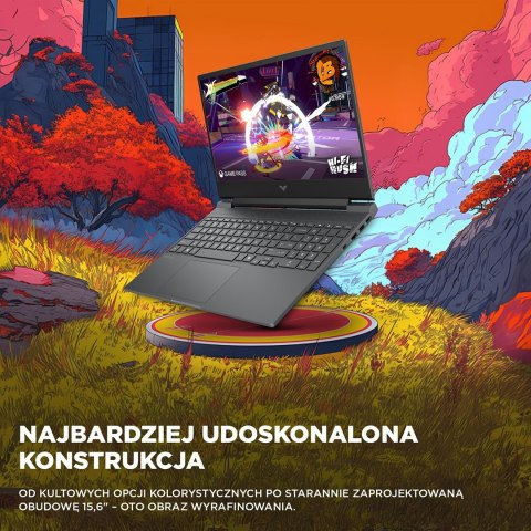 HP Victus 15-fa2246nw i5-13420H 15.6"FHD IPS 144Hz 300nits AG 16GB DDR4 SSD512 GeForce RTX 3050 6GB WiFi6+BT Cam720p 52,5Wh Win1