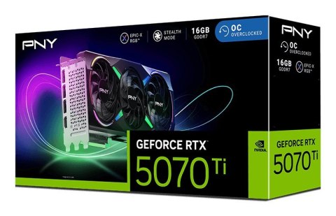 Karta graf. PNY GeForce RTX 5070Ti 16GB ARGB OB 3-F