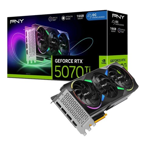 Karta graf. PNY GeForce RTX 5070Ti 16GB ARGB OB 3-F