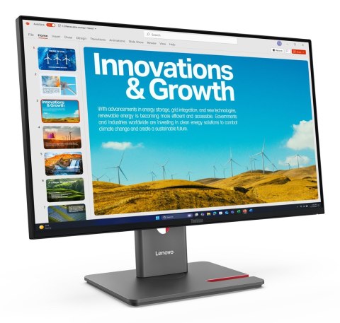 Lenovo ThinkVision P24QD-40 23.8"QHD 120Hz 300nits AG USB HDMI DP Eclipse Black