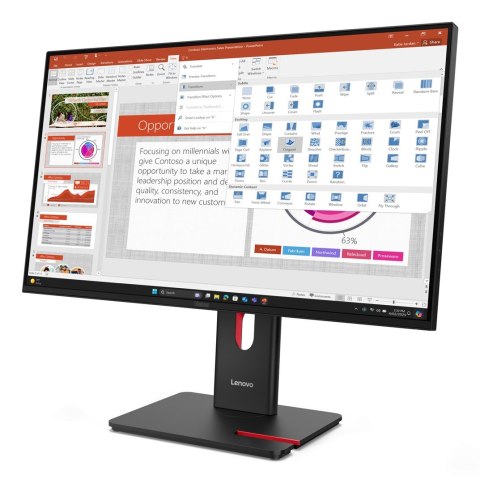 Lenovo ThinkVision T27-40 27"FHD 120Hz 300nits AG USB HDMI DP Eclipse Black