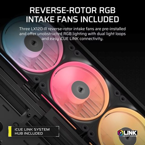 Obudowa Corsair FRAME 4500X LX-R RGB Tempered Glass Mid-Tower, Black