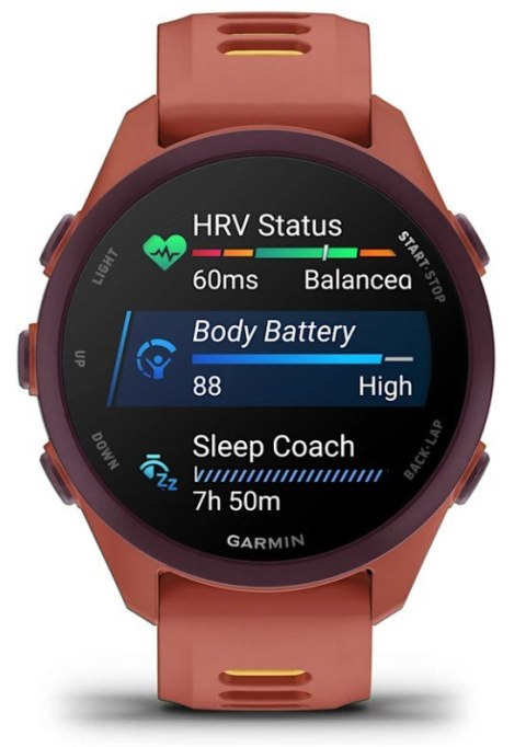 Zegarek Garmin Forerunner 170 42,6mm Music Red Pink Mango