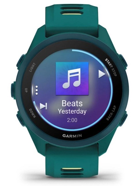 Zegarek Garmin Forerunner 170 42,6mm Music Teal Green Citron