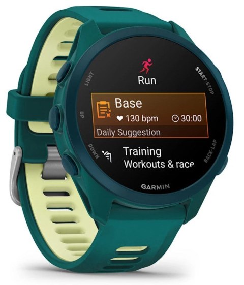 Zegarek Garmin Forerunner 170 42,6mm Music Teal Green Citron