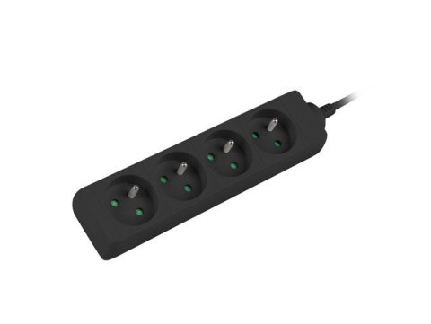 LANBERG LISTWA PRZEDŁUŻACZ 1.5M 4X 230V PL KABEL WYKONANY Z PEŁNEJ MIEDZI CZARNA