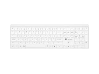 NATEC KLAWIATURA TANG US BEZPRZEWODOWA BT + 2.4GHZ CICHA SLIM BIAŁA