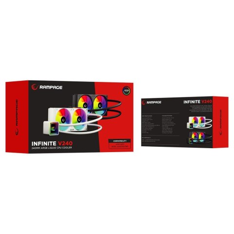 RAMPAGE CHŁODZENIE WODNE INFINITE V240 BLACK