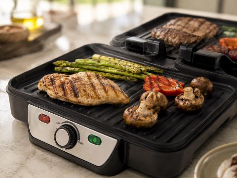 Grill elektryczny Esperanza Provolone EKG007 (stołowy-zamknięty; 1800W; kolor inox)