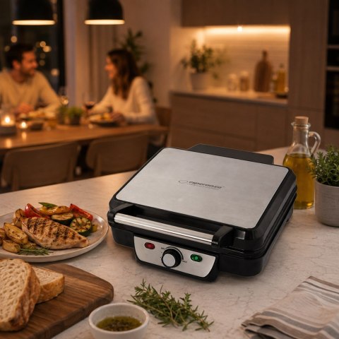Grill elektryczny Esperanza Provolone EKG007 (stołowy-zamknięty; 1800W; kolor inox)